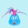 Novelty Funny Stress Relief Hair Pulling Screaming Monster Toy 1-Piece Random Color
