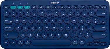 Logitech K380 Portable Multi-Device Wireless Bluetooth Keyboard (Blue-English Language)