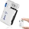 WUBEN G5 Rechargeable EDC Flashlight, 400 Lumens Dual Light Sources Mini Flashlight with RGB Light, Portable Flat Pocket Flashlights, Magnetic Keychain Flashlight (White)
