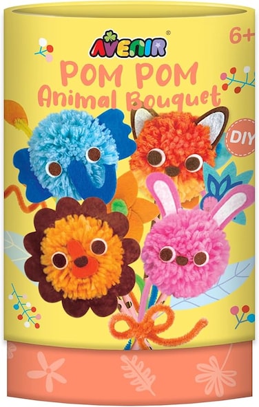 Avenir Pom Pom Animal Bouquet