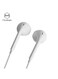 Mcdodo 3.5mm Wired Earphones with Mic – Stereo Headphones for Android Phone, Laptop, Tablet – White (HP-0543)