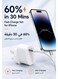 Mcdodo 30W USB C GaN Fast Charger UK Plug CH-0581 Black, Mini Compact PD Wall Adapter for Phones Tablets Laptops, Portable High Efficiency Charging Brick