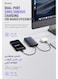 McDodo Power Bank with Built-in Cable, 10000mAh, 35W PD Fast Charging, Retractable USB-C Cable, LED Display, No Loose Cables, Portable Charger, Black, MC-0730
