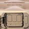 Travel Inflatable Bed with Built in pump Foldable Portable Air Bed with Carry Storage Bag for Home Camping, Beige Single