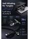 Mcdodo Magnetic Self Winding USB C to Lightning Cable 36W Fast Charging 1.2m CA-2010 Black, Tangle Free PD Data Cable, High Speed Sync Charger