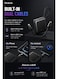 Mcdodo Mini Power Bank 10000mAh, Built-in USB-C + Lightning Cable, 22.5W PD Fast Charging, 50% More Compact, 3 Ports, iPhone + Android, FreeKit, Black, MC-2550