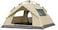 Pop-Up Camping Tent, 3-4 Person Family Size, Waterproof for Camping Hiking Beach, 195x135x205cm, 3.5kg, 210D Oxford Floor, Rectangular, All-Season, with Carry Bag Pegs Ropes