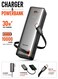 Mcdodo 3-in-1 Power Bank with Built-in Cable, 10000mAh, 30W PD Fast Charging, Travel Charger Adapter, UK/US/EU Plugs, 150+ Countries, LED Display, Black, MC-3181