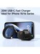Mcdodo 20W USB-C Fast Charger, UK Plug, Designed for iPhone, With USB-C Cable 1m, Compact, White, CH-4017
