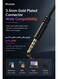 Mcdodo 3.5mm Wired Earphones Flat Ear Headphones with Mic – Stereo Audio for Android Phone, Laptop, Tablet – Black (HP-4060)