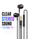 Mcdodo 3.5mm Wired Earphones Flat Ear Headphones with Mic – Stereo Audio for Android Phone, Laptop, Tablet – Black (HP-4060)