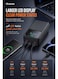 Mcdodo Power Bank 30000mAh, Mirror LED Display, 22.5W PD Fast Charging, 1 USB-C + 2 USB-A, Charge 3 Devices, High Capacity Portable Charger, Black, MC-4240