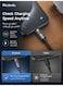 100W USB-C to USB-C Charging Cable with Horizontal LED Display 4ft Nylon Braided USBC to C Fast Charging Cable Fit for iPhone 16 15 Pro ProMax Plus,Galaxy S23/S22+Ultra, iPad, MacBook