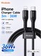 Mcdodo USB C to Lightning Cable 36W Fast Charging 3m CA-5632 Black, PD Data Cable for iPhone iPad, High Speed Sync, Durable Long Charger Cord