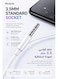 Mcdodo 3.5mm Wired Earphones Element Series with Mic – Stereo Headphones for Android Phone, Laptop, Tablet – White (HP-6081)