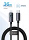 Mcdodo Horizontal LED Display iPhone Cable 36W USB-C to Lightning 1.2m – Fast Charging PD Data Sync for iPhone 14 13 12 11, iPad AirPods – Black