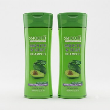 Feah Smooth Shampoo Set Twin Pack   400ml + 400ml