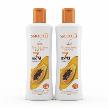 Feah Smooth Papaya Whitening Body Lotion Twin Pack   500ml + 500ml