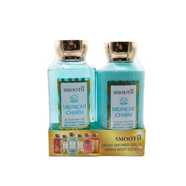 Feah Smooth Charming Vanilla Body Lotion &amp; Shower Gel Gift Set   260ml Each