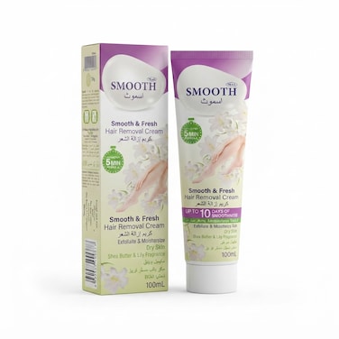 Feah Smooth Hair Removal Cream for Dry Skin   Green   100ml