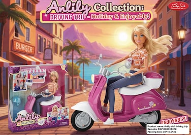 Anlily doll driving trip