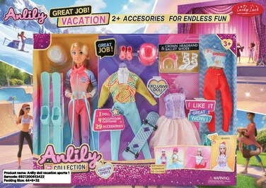 Anlily doll vacation sports 1