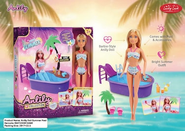 Anlily doll summer pool