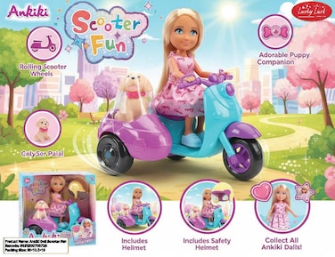Ankiki doll scooter fun