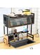 Over the Sink Dish Drying Rack &acirc;&euro;&ldquo; 85cm Stainless Steel Dish Drainer with Cutting Board Holder, Large Black Kitchen Counter Organizer