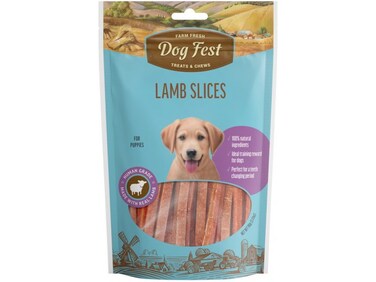 Dog Fest Lamb Slices for Puppies - 90g
