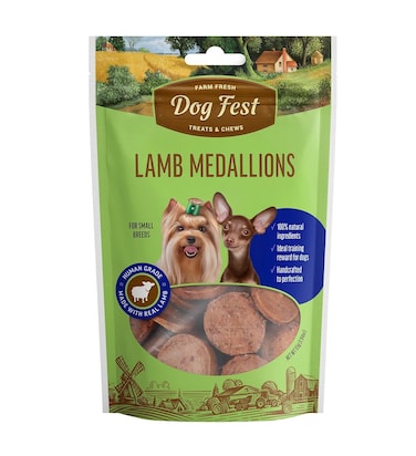 Lamb Medallions For Mini-Dogs - 55g