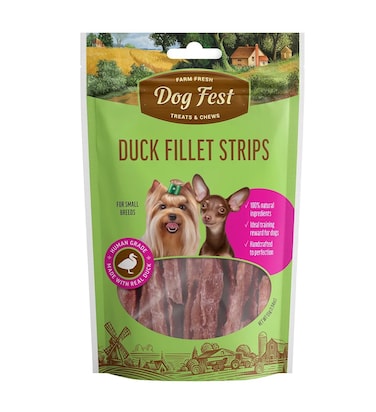 Duck Fillet Strips For Mini-Dogs - 55g