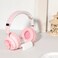 KE-52 Bluetooth 5.3 Headphones, Pink, Over-Ear, Foldable, Wireless, Built-in Microphone