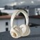 KE-52 Bluetooth 5.3 Headphones, Off white color, In-Ear, Foldable, Wireless, Built-in Microphone