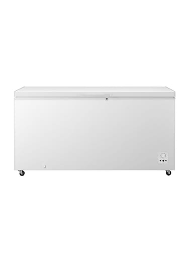 Hisense 650L Gross Capacity/500L Net Capacity Chest Freezer with inner glass door,LED Lighting,Mechanical Temperature control 180 W FC-65DD4SA2 White