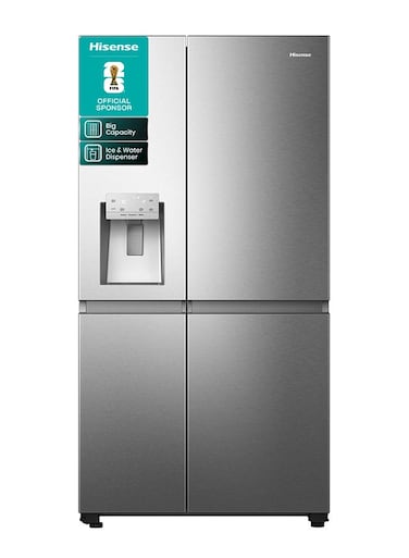 Gross 819L/Net 632L Side By Side Refrigerator Fridge RS818N4IIE, Ice&amp; Water Despenser, Food Management, Smart Connectivity, Digital Temp Sensor