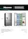 Hisense Gross 819L/Net 632L American Side By Side Refrigerator Fridge RS818N4IIE, Ice&amp; Water Despenser, Smart Connectivity, Digital Temp Sensor,Metal Tech Cooling, Muti Air Flow System, Dual Temp Control Zone, Durable Inverter, Moisture Fresh Crisper, Inverter RS818N4IIEI Inox