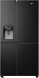 Gorenje 601L Side by Side Refrigerator With Water Dispenser, Ice Maker with Crushed Ice, NoFrost, WiFi, SensoTech via LED Display, Super Cooling + Super Freeze, Inverter Compressor, NRS9181VBIU
