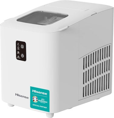 Hisense Ice Maker, Automatic ice making, Portable and compact, Fast ice making, 2 sizesice cubes, Transparent view window, Self-cleaning, ICM1263