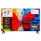 43 Inch S5K QLED Full HD Smart Google TV with Google Voice, HDR10, Dolby Audio, Google Cast, and Metallic Bezel-less Slim Design (TCL 43S5K - 2025 model)