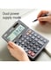 Deli Dual Power Calculator Metal120 Steps 12 Digits (E1629)