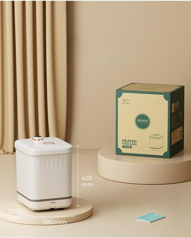 OIDIRE Foot Spa Bath Massager with Heat Bubbles Massage and Jets Electric Feet Salon Tub with Rollers, Medicine Box, Infrared for Relieve Foot Pressure with Remoter