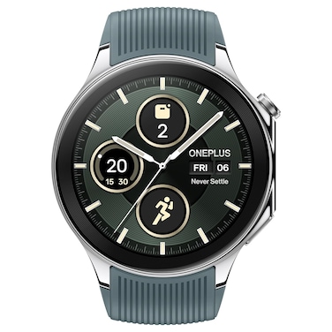 OnePlus Watch 2 with Wear OS4,Snapdragon W5 Chipset,Upto 100 hrs Battery Life,1.43 AMOLED Display,Stainless Steel &amp; Sapphire Crystal Build,Dual Frequency GPS,IP68 &amp; Bluetooth Calling (Black Steel)
