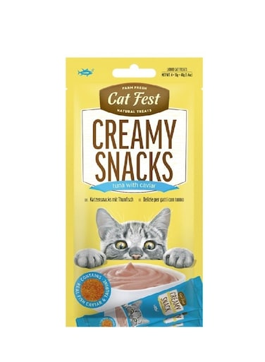 Cat Fest Creamy Snacks Tuna With Caviar - 40g