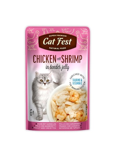 Cat Fest Chicken With Shrimp In Tender Jelly For Cats - 70g