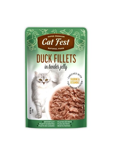Cat Fest Duck Fillets In Tender Jelly For Cats - 70g