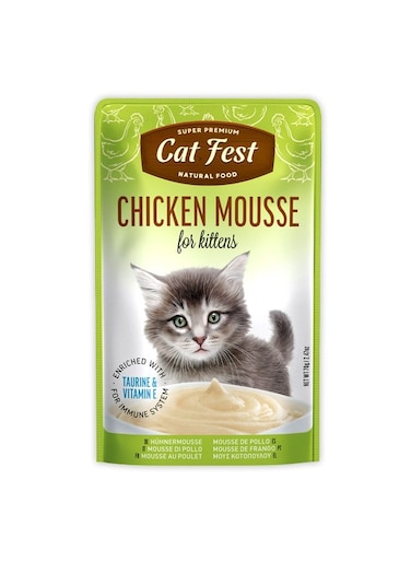 Cat Fest Chicken Mousse For Kittens - 70g
