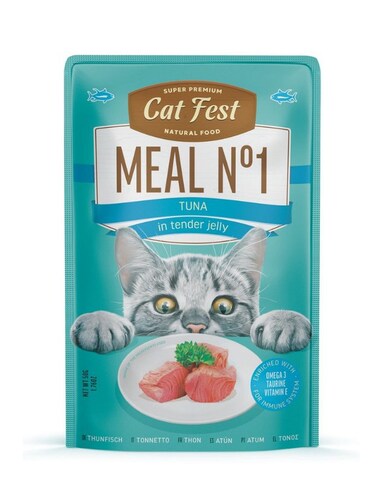 Cat Food in Jelly Tuna 50g &ndash; 12 Pack Wet Cat Food Pouches