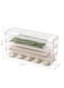 3 Layer Plastic Refrigerator Fridge Freezer Storage Box, Containers Bins Kitchen Cabinet Organizer, Stackable Boxes with Lids Clear