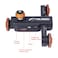 YELANGU L4X Camera Wheel Dolly II Electric Track Slider 3-Wheel Video Pulley Rolling Dolly Car with Remote Control for DSLR